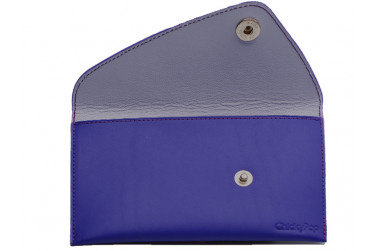 pochette violet intérieur gris
